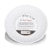 "What Is It?" Reusable White Appetizer or Dessert Plate, 6 Inch Melamine, Set of 4