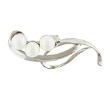 Faux Pearl And Rhinestones Pin Brooch