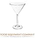 GET Enterprises SW-1402-1-SAN-CL 6 oz. SAN Martini Glass - Case of 24