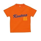 BabyChips マイユニフォーム(名入れ半袖ベビーTシャツ) 100 オレンジ