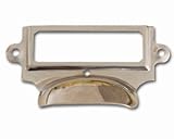 Label Holder Pull Chrome 3 5/8 x 2 1/8