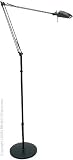 Swinger Halogen Adjustable Black Floor Lamp - LS-990BLK