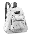 JanSport Half Pint Mini Backpack in White/Silver Twinkle Star TDH6