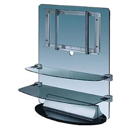 Plasma / LCD Floating Glass Professional AV Rack Stand Mounting system for Panasonic Viera TX32LXD60 LCD Digital Television, 32 Inch