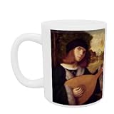 The Lute Player (oil on canvas) by Giovanni de Busi Cariani - Mug - Standard Size