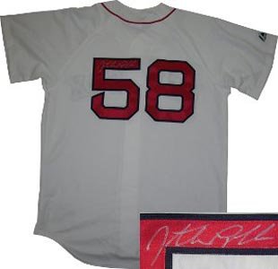 Jonathan Papelbon Signed Boston Red Sox Majestic White Jersey