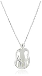 Sterling Silver Loving Family Mother with Four Children Pendant Necklace