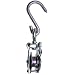 Campbell 7380601 Lineman's Snatch Block with Hook for Light Conductor Cable, Roller Bushed, 3/4" Rope