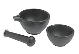 Typhoon 3-Piece Cast Iron Pestle and Mortar Set