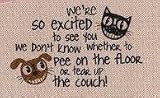 We're So Excited ... Funny Indoor Outdoor Doormat
