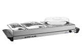 Produkt-Bild: Lentz BK13 Buffet King mit Tellerw&auml;rmer, Stufenlos gro&szlig;e Warmhalteplatte ca. 80 x 36 cm, Separate Beh&auml;lter (1/3 GN, 1/2 GN) und Tellerw&auml;rmer mit Kunststoffdeckel