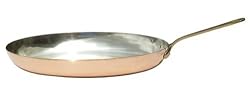 Mauviel M'Heritage M150B 6525.30 12-Inch Oval Frying Pan with Bronze Handle