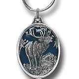 Pewter Key Ring - Elk