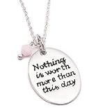 Baroni Nothing Is Worth More- Breast Cancer Necklace