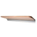 Rail Shelf Kit - Beech/ Silvertone (24x8")