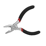 uxcell ペンチ　ラインマンプライヤー　ブラックレッド　ノンストップハンドル　スプリングロード　カッターツール