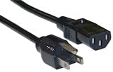 10ft 16-Gauge Computer/Monitor Power Cord UL/CSA - Black