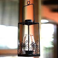 NOVICA Iron candleholder Dragonfly Lantern