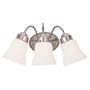 Sea Gull Lighting 44020-962 Westmont 3-Light Vanity with Satin White Glass, Brushed Nickel