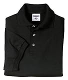 JERZEES - 56-Ounce Jersey Knit Sport Shirt Black-XL