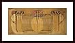 Art Poster Wood Framed Print - May Queen - Artist: Charles Rennie Mackintosh- Poster Size: 14 X 30