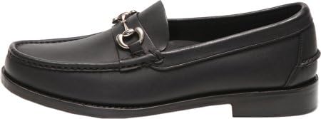 Handsewn Company Men's Leather Designer Black Bit Loafer with Black Leather Outsoles Size 13