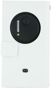 Premium PU Leather Smooth Surface Soft Skin Case Cover With Card Holder Protector For Das Nokia Lumia 1020 (White)