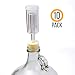 (10 Pack) Three-Piece Airlock and Drilled #6 Stopper Fermentation Beer Making Wine Making Kombucha Fits Gallon Jugs