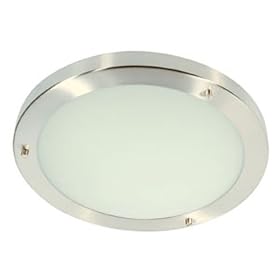 Rondo Bathroom Ceiling Fitting Polished Chrome Finish  G9 Bulb