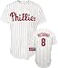 Shane Victorino Jersey: Youth 2010 Majestic Home Pinstripe Replica #8 Philadelphia Phillies Jersey
