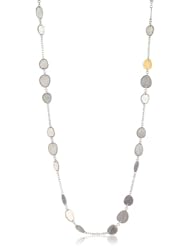 GURHAN "Contour" Silver with Gold Long Necklace