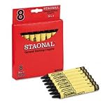 Staonal Marking Crayon, Permanent, Jumbo Size, Nontoxic, Black, 8 Box (BIN5200023051) Category: Art Pencils, Pens and Crayons