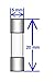 5 Qty. 5X20mm 15A Fast-Blow Fuse 250v 15A, 217, Ceramic