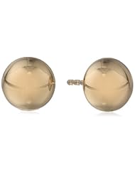 14k Yellow Gold High Polish Ball Stud Earrings