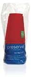 Preserve By Recycline Tulip Red Tumblers, 10-Count Bags (Pack of 4)