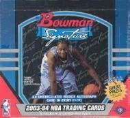 2003 04 Bowman Signature Basketball Cards Unopened Hobby Box-James, Wade, Anthony RC!!!