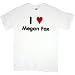 All Products : I Heart / Love Megan Fox T-Shirt (CHOICE OF WHITE OR BLACK T-SHIRT)