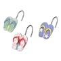 Flip Flops Shower Curtain Hooks - set of 12
