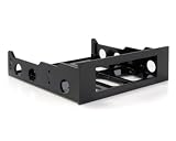 StarTech 3.5-Inch to 5.25-Inch Floppy Mounting Kit Bracket (Black Plastic)