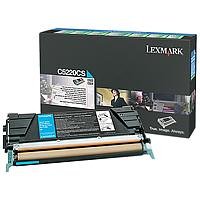 Lexmark C5220CS Return program laser toner for lexmark c522/c524/c530/c532/c534, 3k yld, cyan