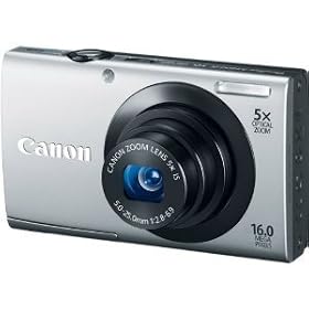 Canon Powershot A3400 Is 16mp Digital Camera With 5x Optical Zoom-silver (6128b001) -