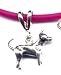 Sporting Goods : 18" Fuschia Chihuahua Necklace Sterling Silver Jewelry