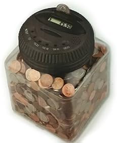Digital Accountant Coin Bank - Counts and Talks Money - Piggy Bank Jar