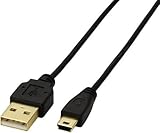 ELECOM ɍUSBP[u A-miniB 2.5m ubN USB-XM25BK