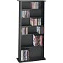 Atlantic Drawbridge DRA280MM03 280 CD/112 DVD/BluRay/Games Wood Cabinet (Black)