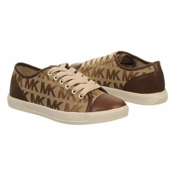 MICHAEL MICHAEL KORS Women's Mk City Sneaker (Mocha Logo 6.5 M)