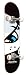 Angelboy Black Eye Complete Skateboard (7.375 x 29.375)
