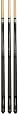 Minnesota Fats MFR6060 Hardwood Billiard 3-Pack Cue Set (Black/Blue, Red, Green Diamond)