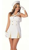 Sexy & Golden Elegant Sailor Woman Costume