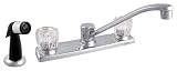 31F79WC4W0L. SL160  LDR 011 3400 Double Handle Centerset Kitchen Faucet with Side Sprayer